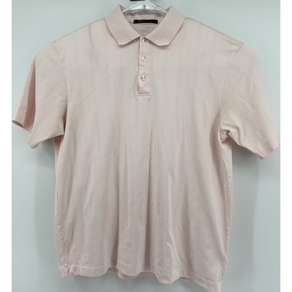 Tiger Woods Collection Nike Fit Dry Short Sleeve Polo Shirt Pink Size Large